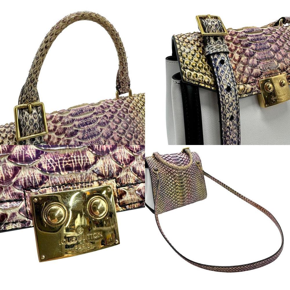 Louis Vuitton Arc Pm Python Shoulder Bag White Go… - image 4